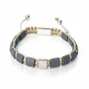 Bracelet Pierres Plates - Oeil de Tigre | Argent