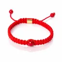 Bracelet en macramé - Rouge 