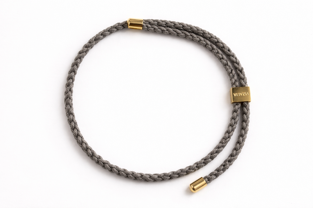 Bracelet en nylon gris