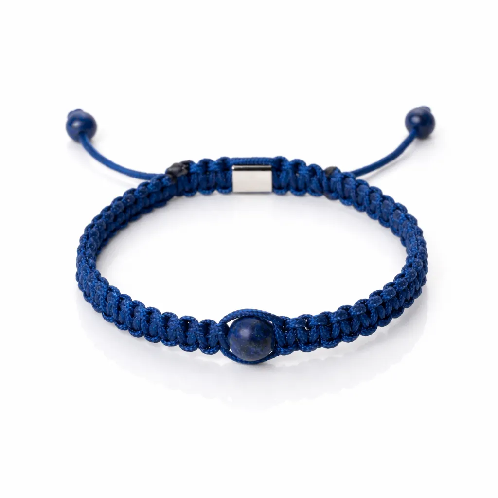 Bracelet en macramé - Bleu
