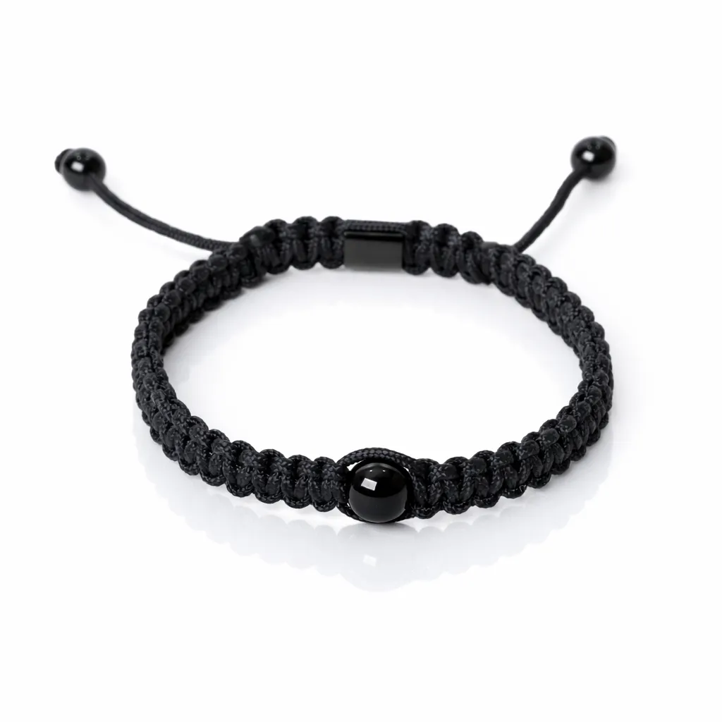 Bracelet en macramé - Noir