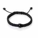 Bracelet en macramé - Noir